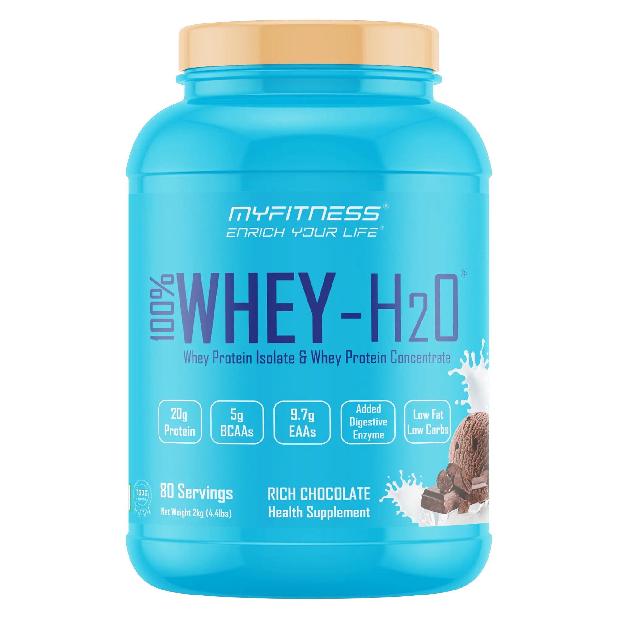 MyFitness 100% Whey H2O 2kg Rich Chocolate