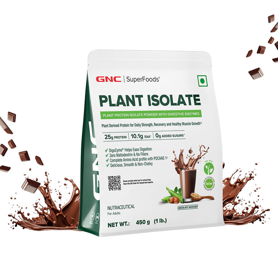GNC Superfood Plant Protein Isolate, 1lb / 2lbs (Chocolate)