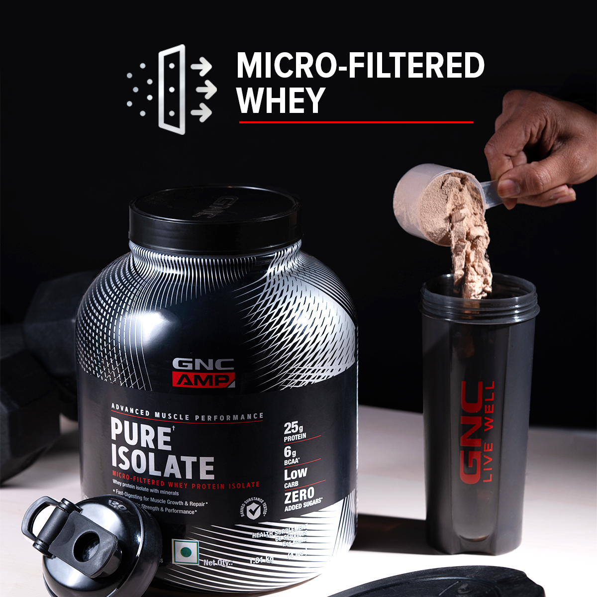 GNC AMP Pure Isolate Whey Protein