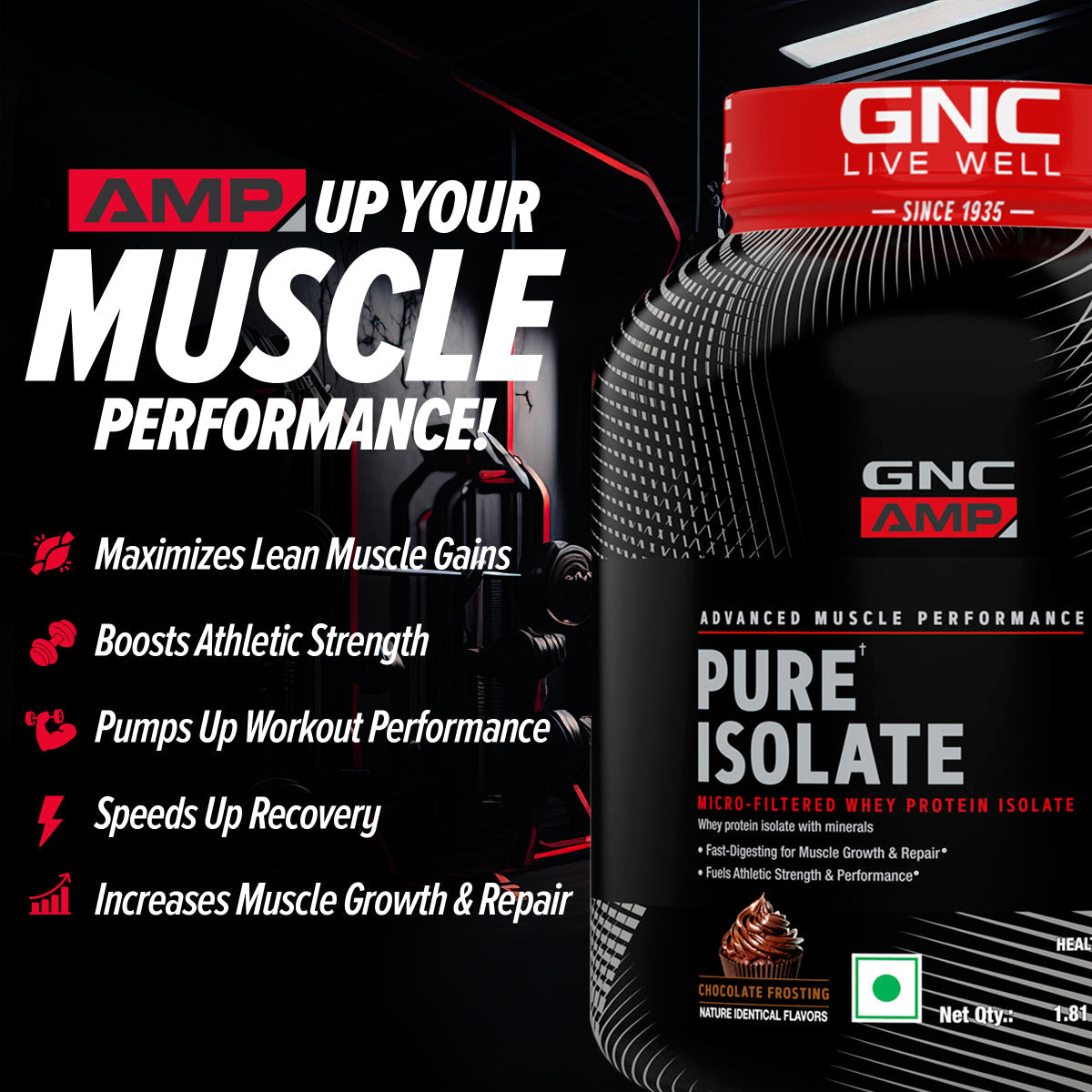 GNC AMP Pure Isolate Whey Protein