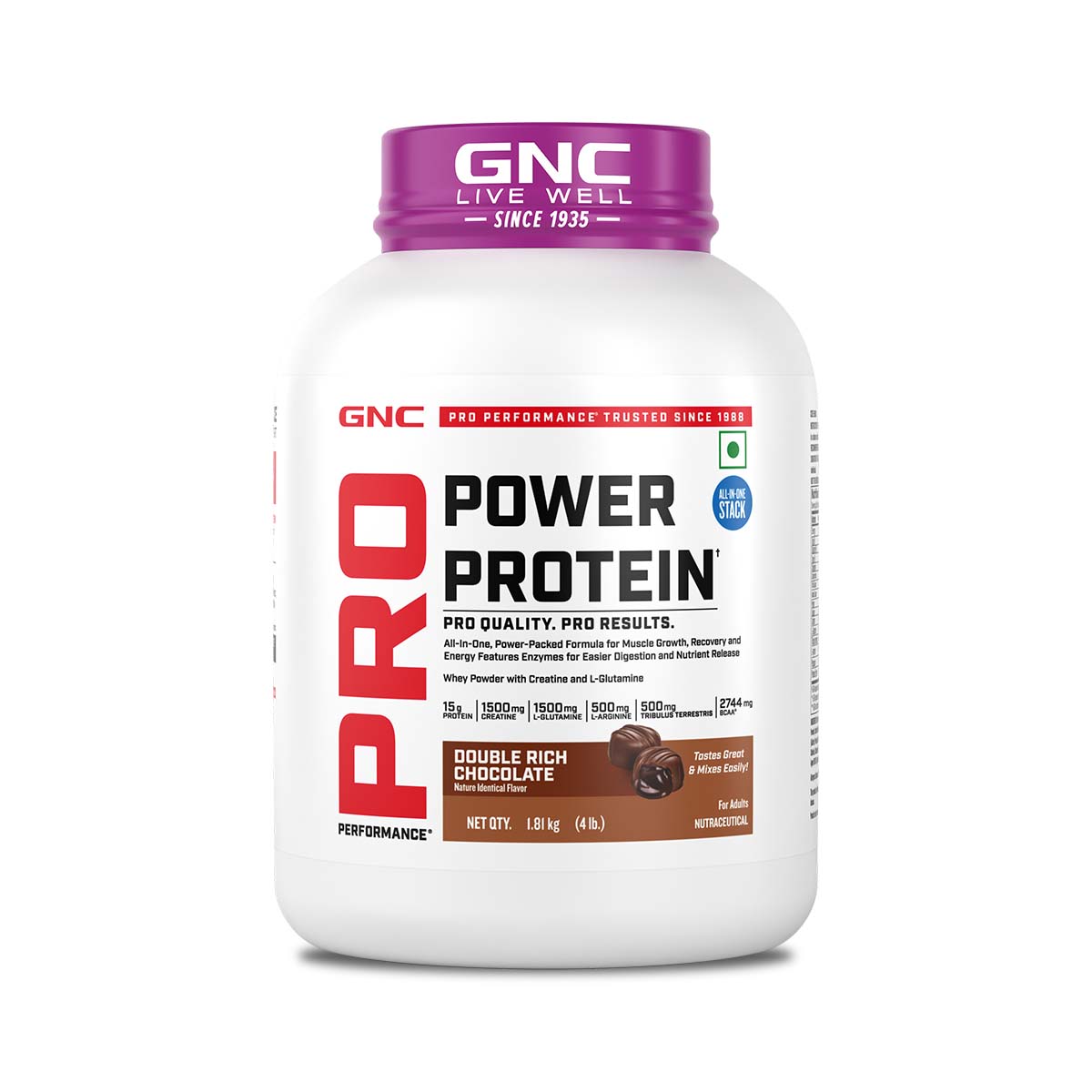 GNC Pro Performance Power Protein Blend, 2lbs / 4lbs (Chocolate)