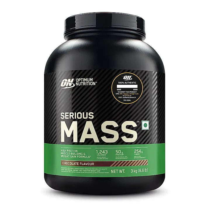 Optimum Nutrition Serious Mass Weight Gainer 3kg Chocolate