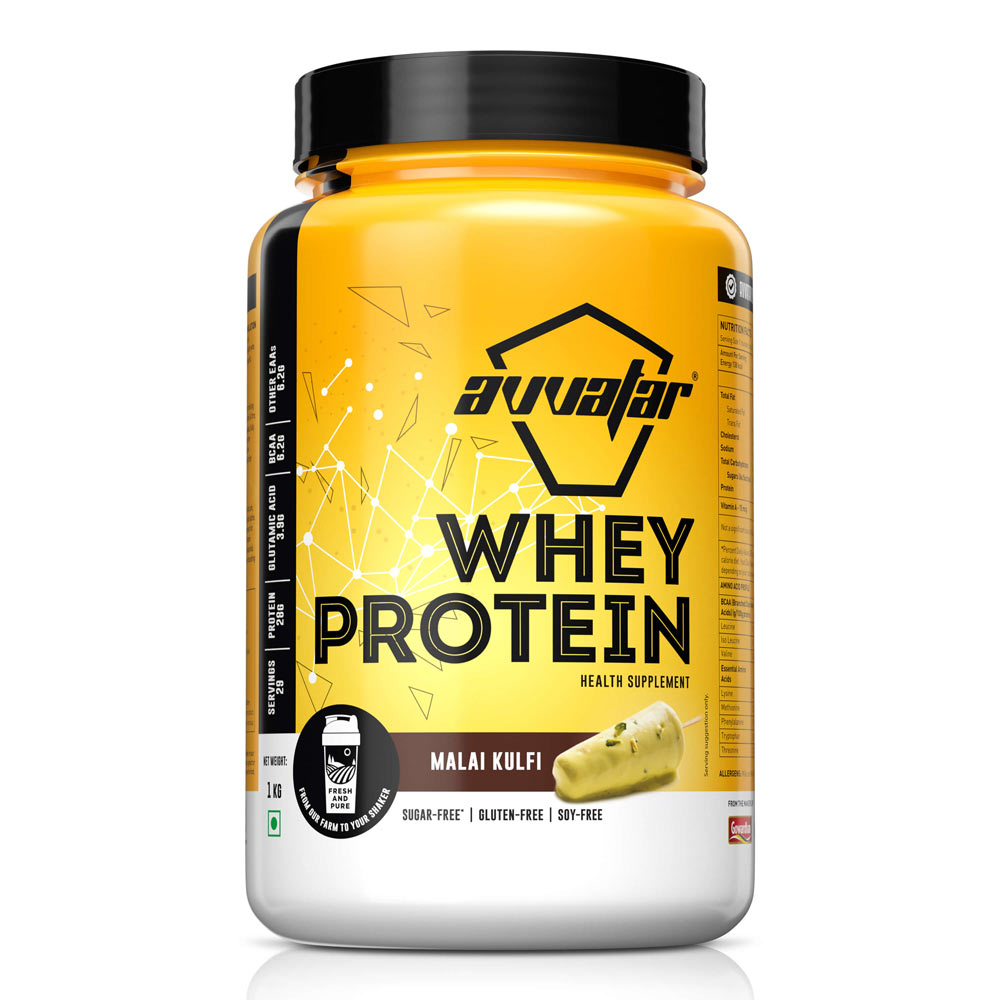 Avvatar Whey Protein 1kg Malai Kulfi