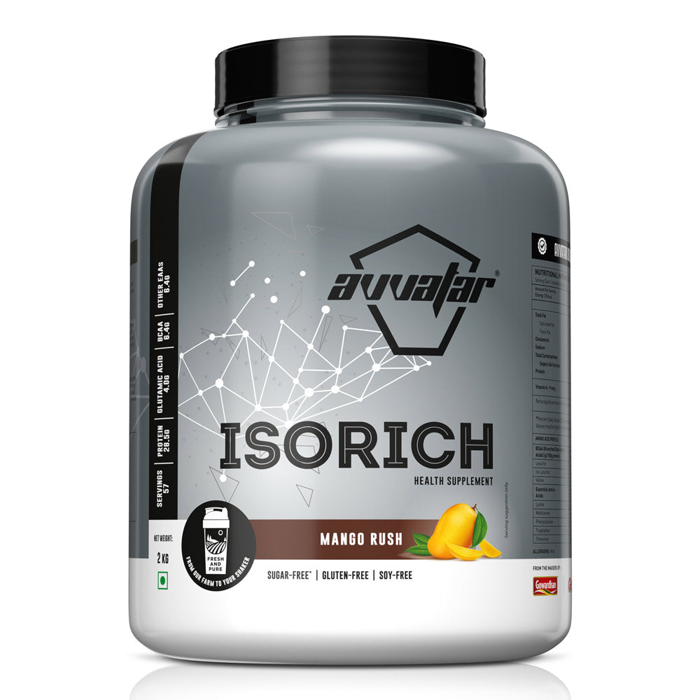 Avvatar Isorich Whey Protein Isolate | Ultra-Pure High Protein for Lean Muscle, Fast Recovery & Easy Digestion
