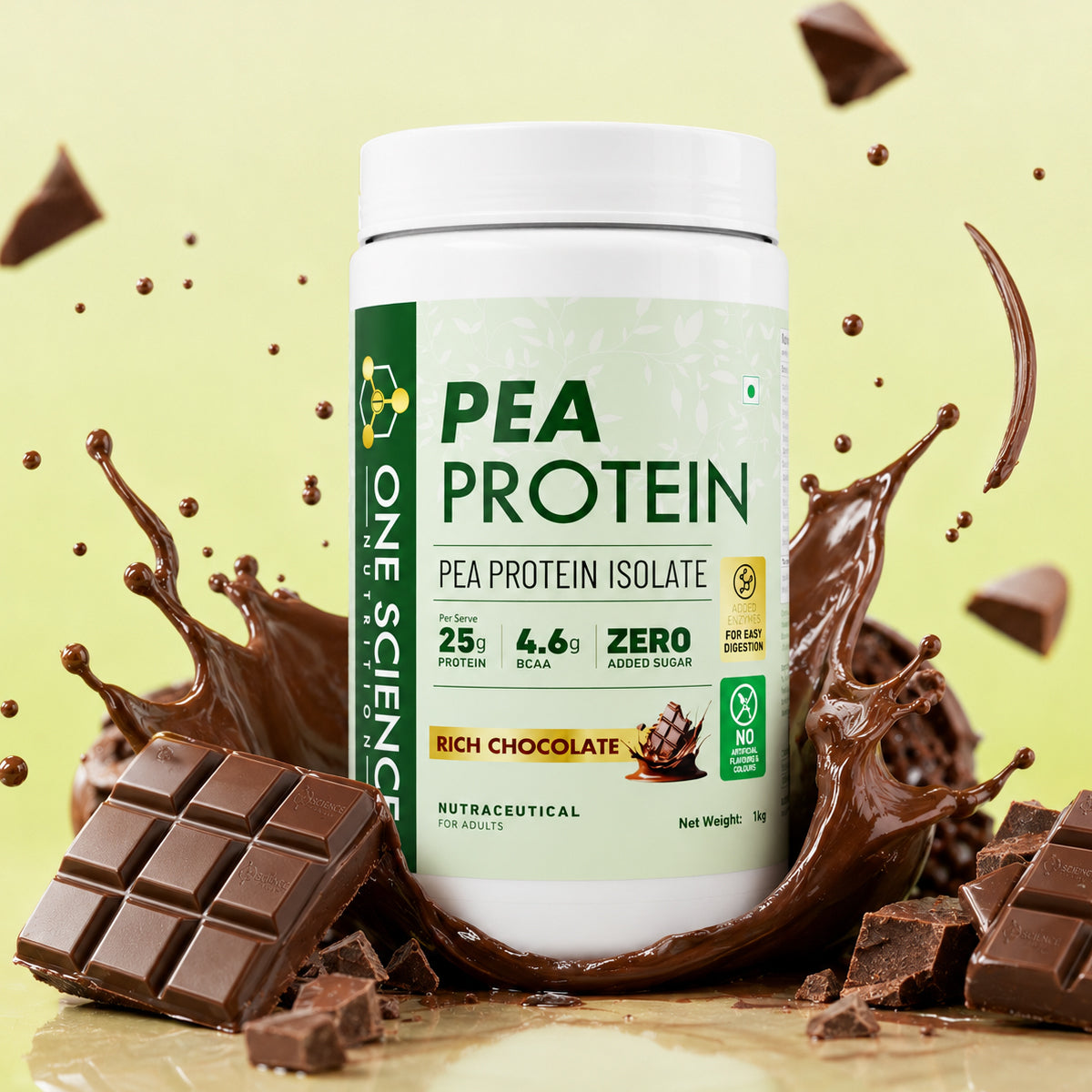 One Science Nutrition Plant Protein - Pea Protein Isolate - Iced Coffee (1 Kg)