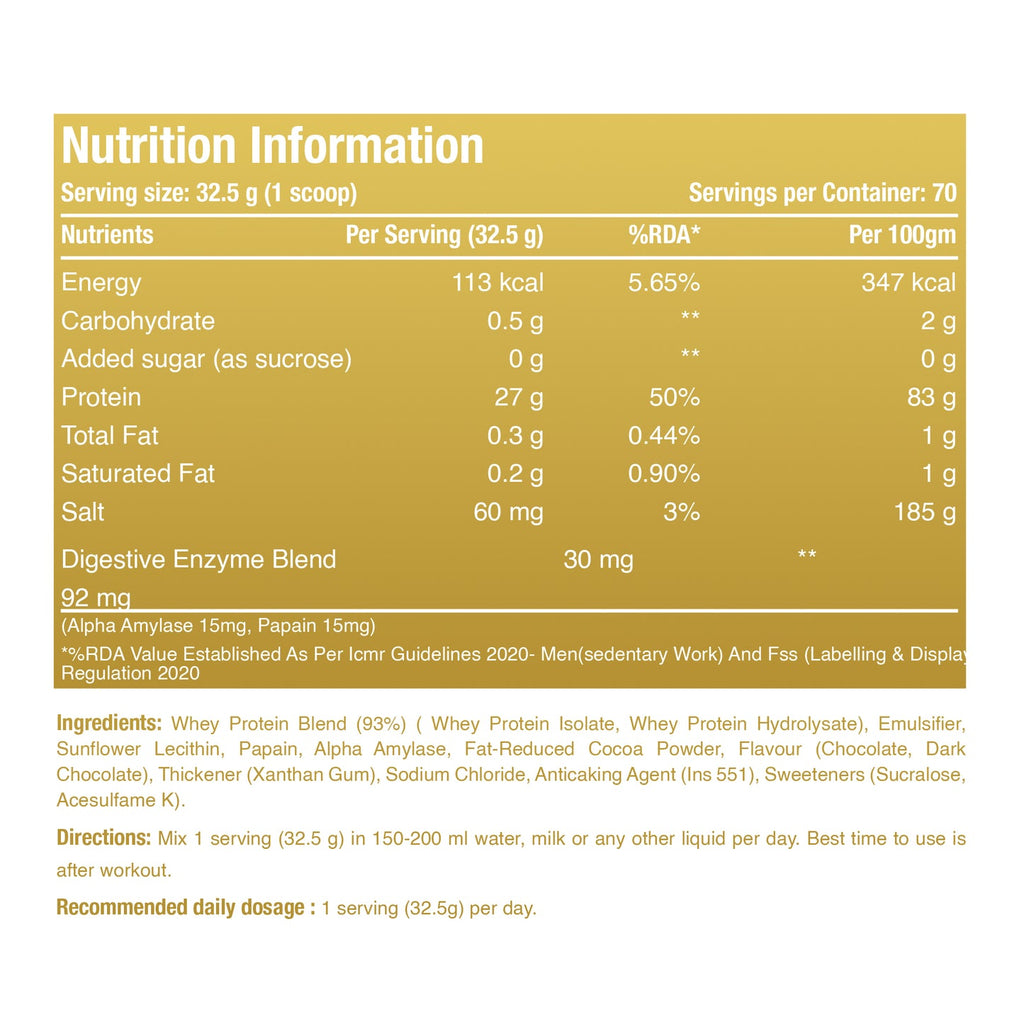 One Science ISO GOLD Whey Protein Isolate - Chocolate Charge (5 Lbs)