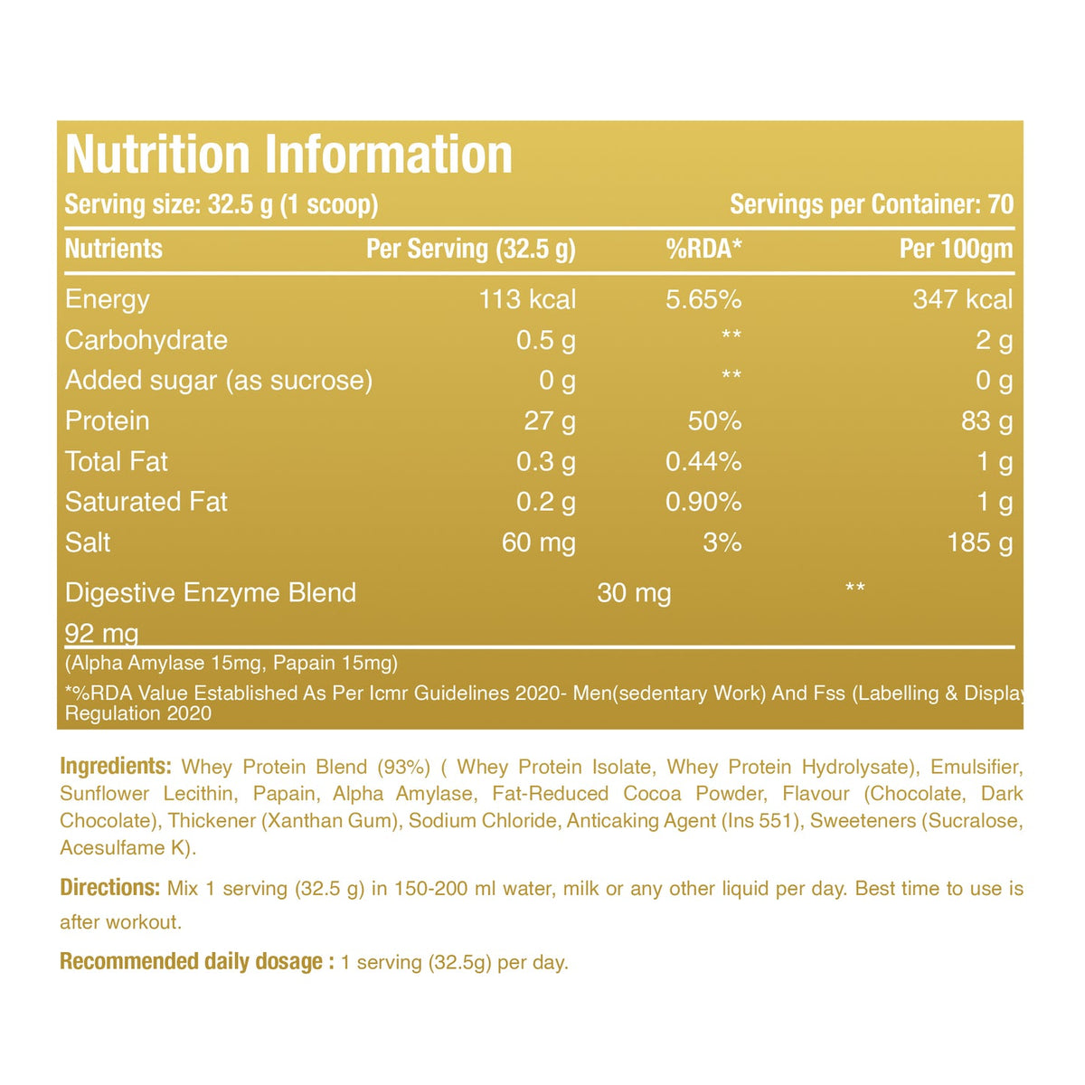 One Science ISO GOLD Whey Protein Isolate - Chocolate Charge (5 Lbs)