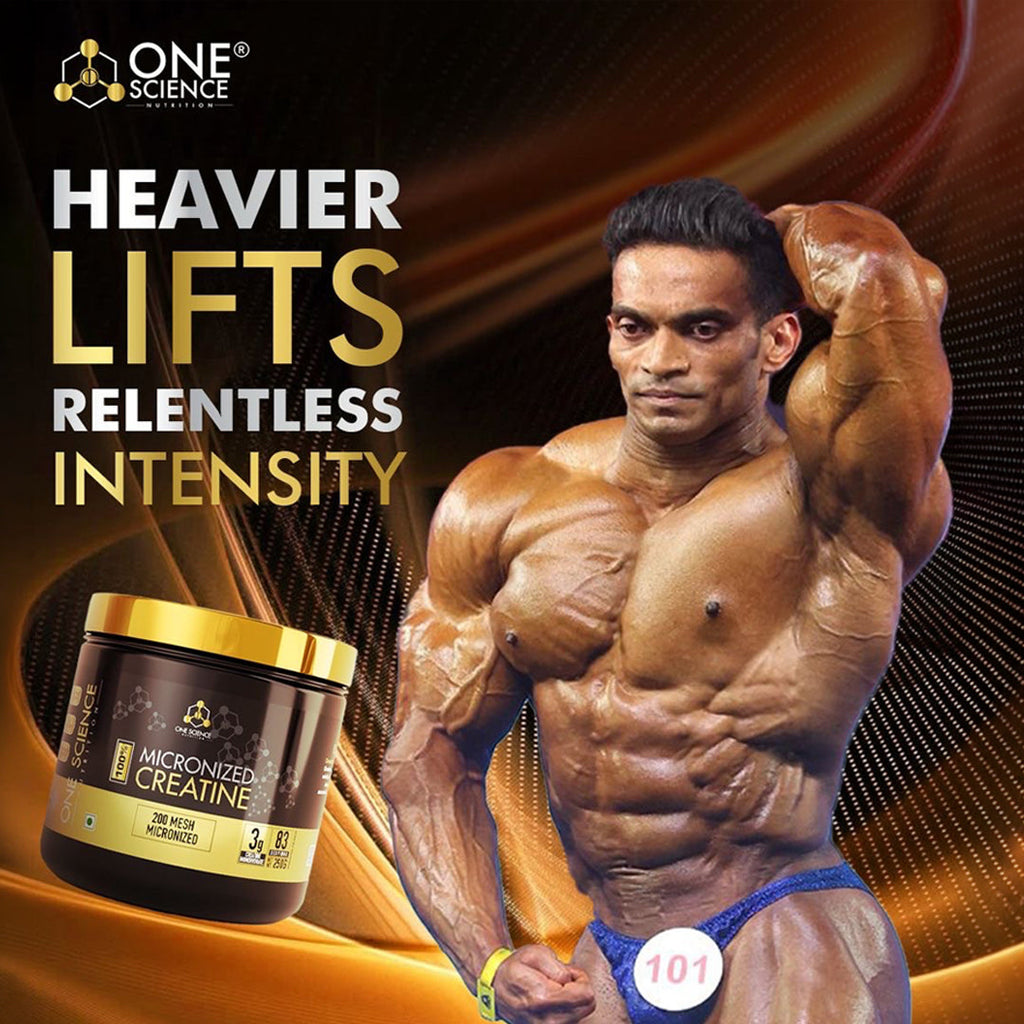 One Science Nutrition 100% Micronized Creatine Powder - Unflavoured (250gm)