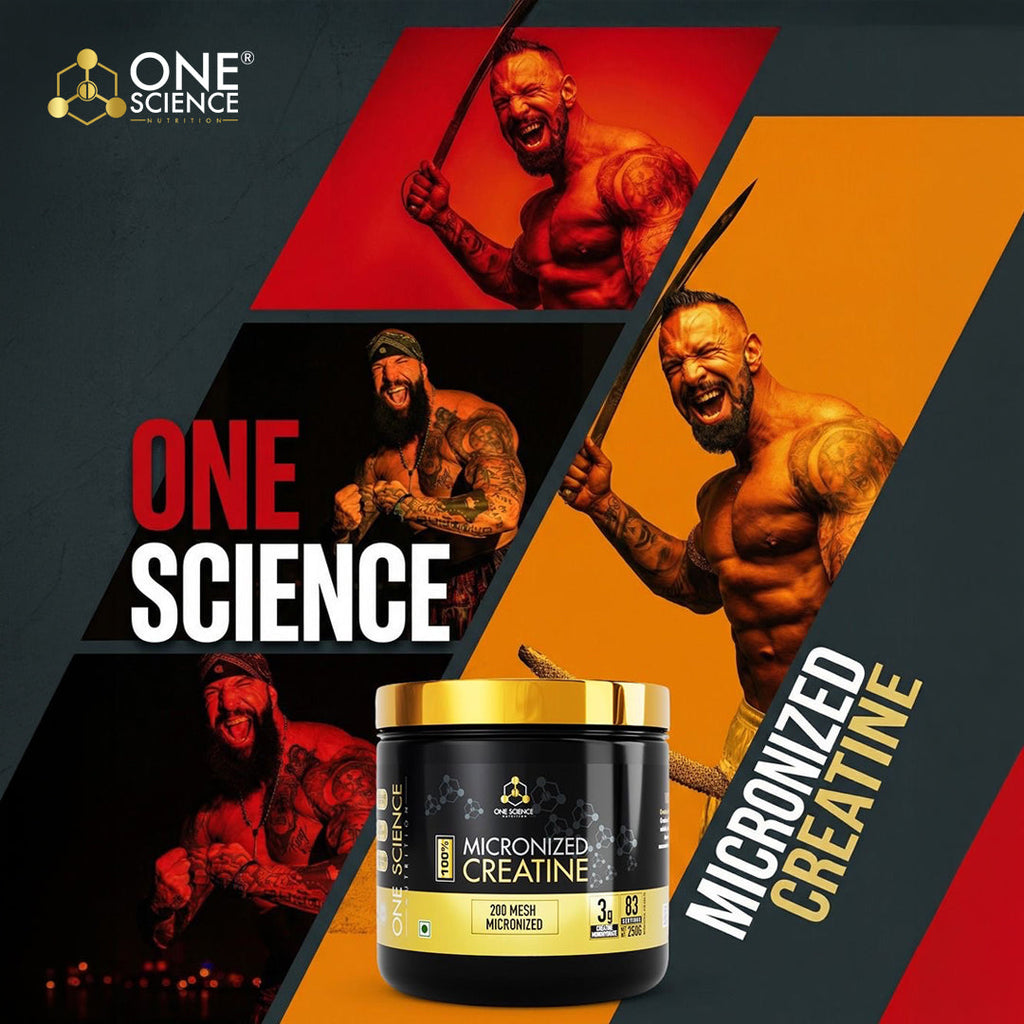 One Science Nutrition 100% Micronized Creatine Powder - Unflavoured (250gm)