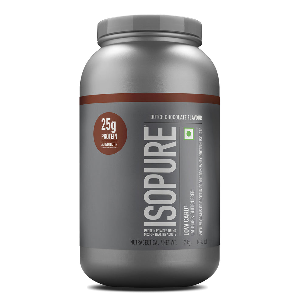 Isopure Low Carb 100% Whey Protein Isolate - Dutch Chocolate (4.4 Lbs, 2 Kg)