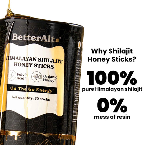 BetterAlt Himalayan Shilajit Honey Sticks