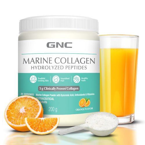 GNC Marine Collagen Hydrolyzed Peptides 200g Orange