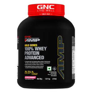 GNC AMP Gold Series 100% Whey Protein Advanced, 2kg (Double Chocolate)