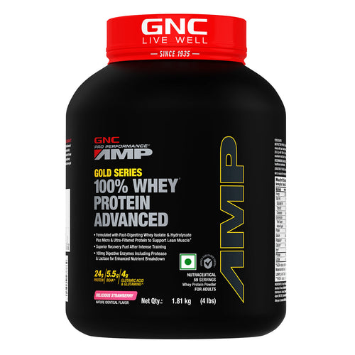 GNC AMP Gold Series 100% Whey Protein Advanced