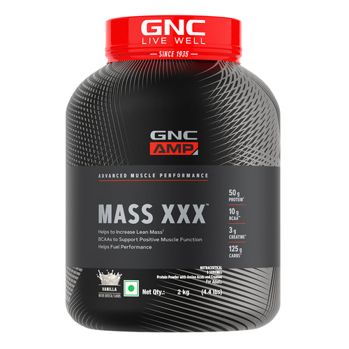 GNC AMP Amplified Mass XXX 2kg Vanilla