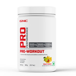 GNC Pro Performance Pre-Workout Powder, 30 Servings (Fruit Punch)