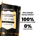 BetterAlt Himalayan Shilajit Honey Sticks – Natural Energy in a Stick