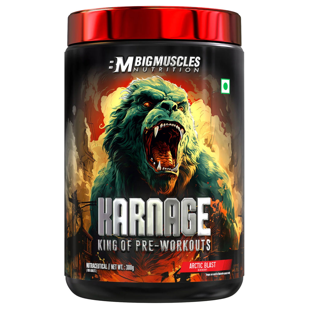 Big Muscles Karnage Red Pre‑Workout — push harder, train longer