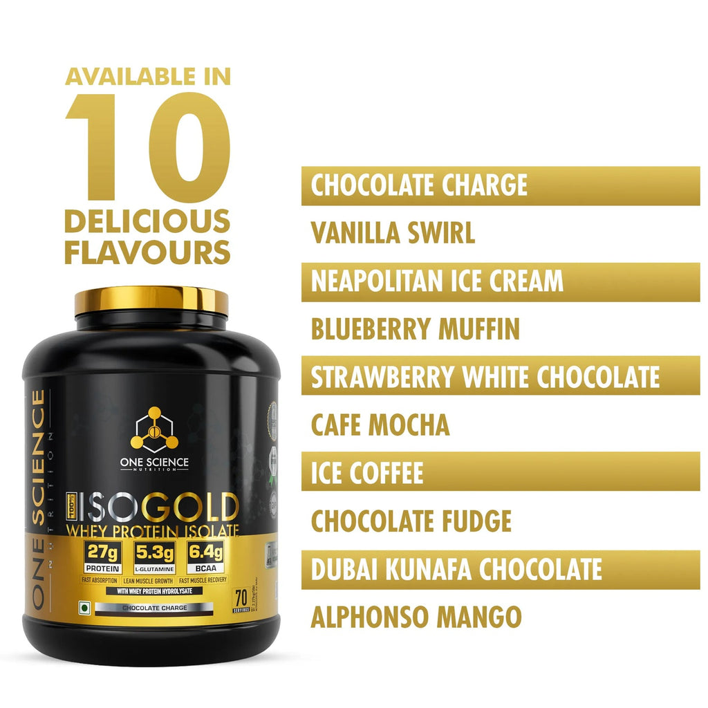 One Science ISO GOLD Whey Protein Isolate - Chocolate Charge (5 Lbs)