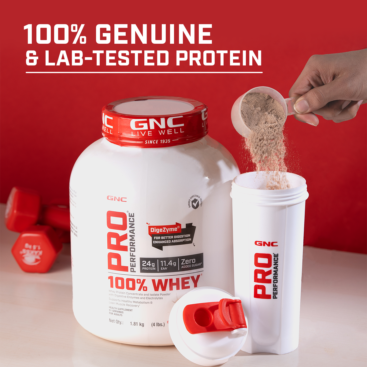 GNC Pro Performance 100% Whey Protein