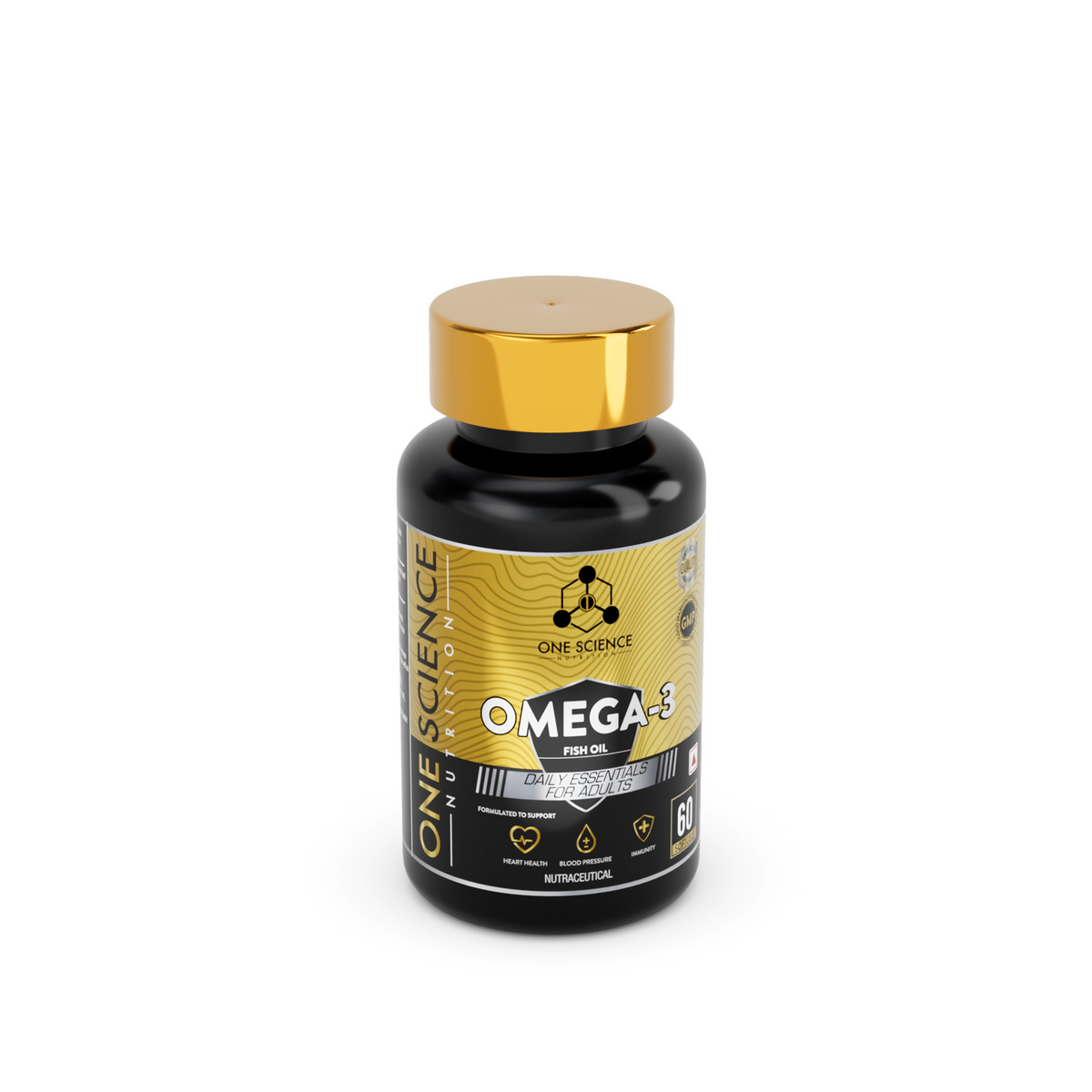 One Science Daily Omega-3 Fish Oil - Unflavoured (60 Softgels)