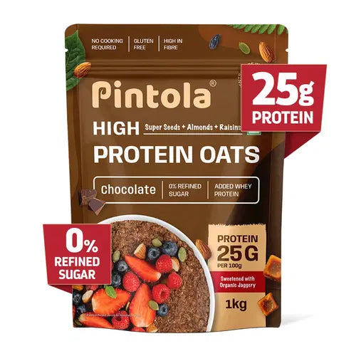 Pintola High Protein Dark Chocolate Oats, 1kg