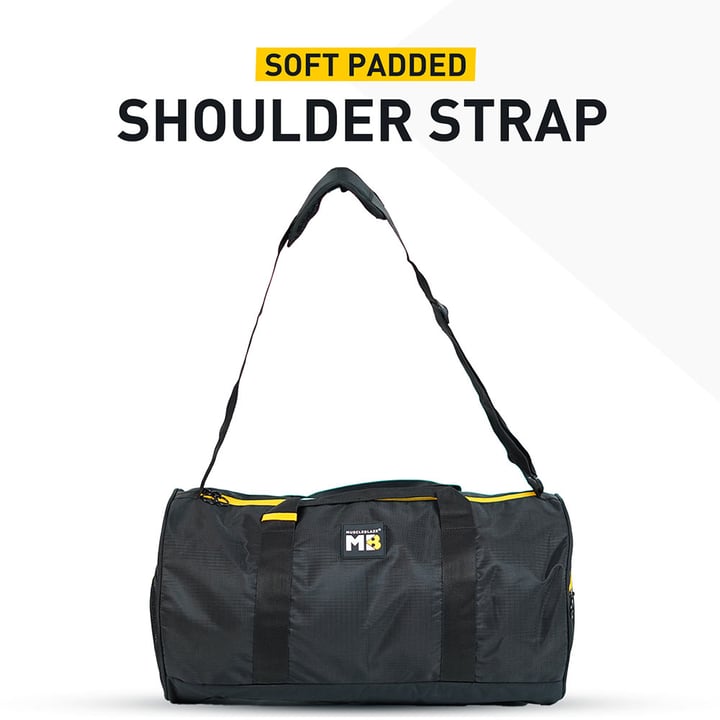MuscleBlaze Gym Duffle Bag,  Black 30L