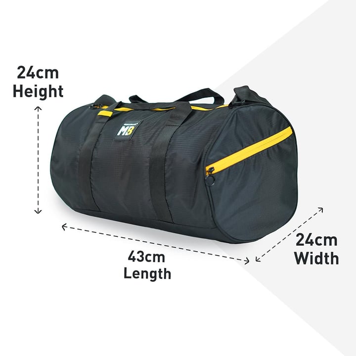 MuscleBlaze Gym Duffle Bag,  Black 30L