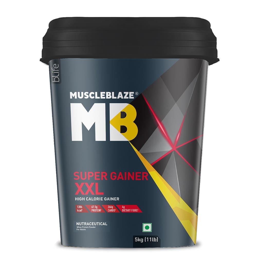 MuscleBlaze Super Gainer XXL Weight Gainer 5kg Chocolate
