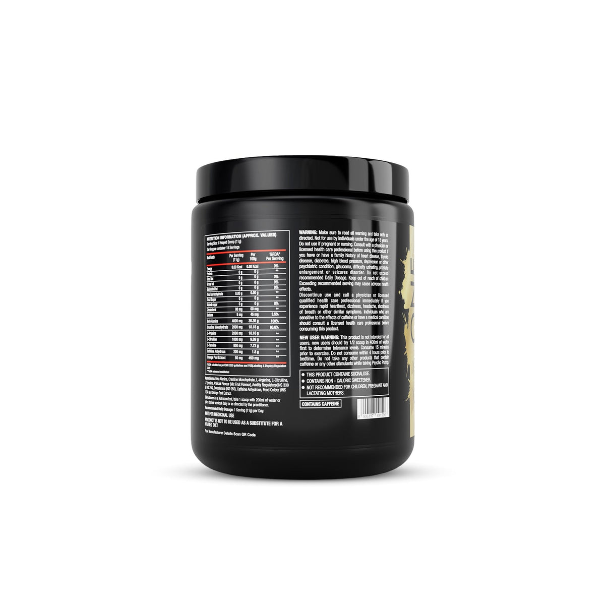 One Science Nutrition Psycho Pump Extreme Pre-Workout - Fruit Punch (15 Servings)