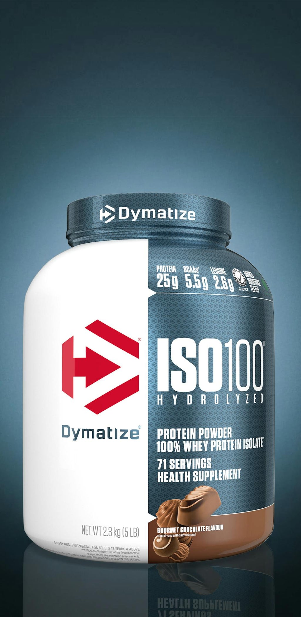 Dymatize ISO 100 Hydrolyzed Protein - Gourmet Chocolate (5 Lbs)