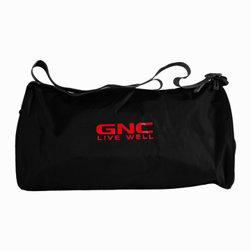 GNC Black and Red Bordered Gym Bag