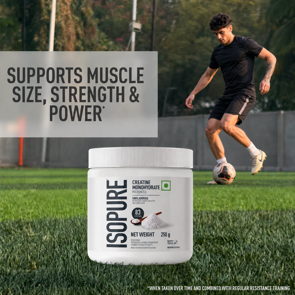 Isopure 100% Creatine Monohydrate Micronized - Unflavoured (250g, 83 Servings)